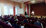 Чиркевич И.Г. проводит профориентационную беседу с учащимися СШ 7